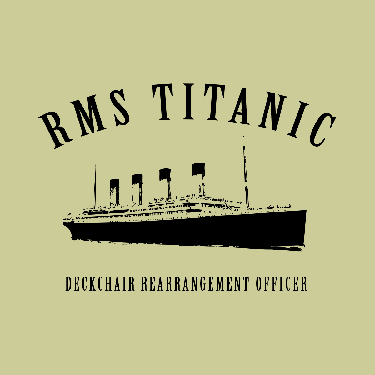Titanic t-shirt design by London graphic designer Stephen Hoper